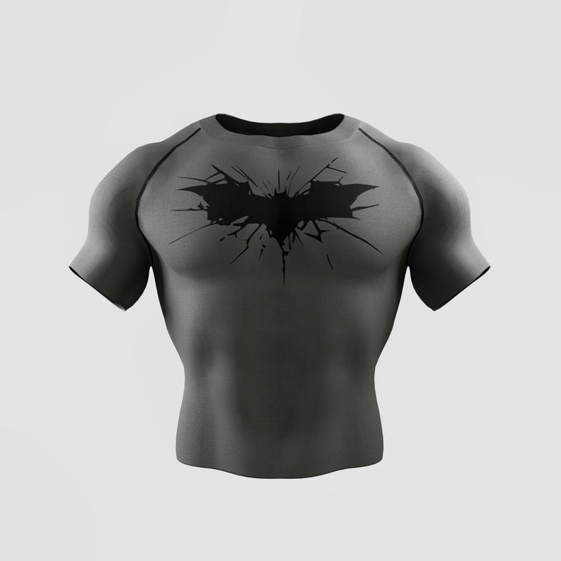 Performance compression tshirt with bold bat graphics