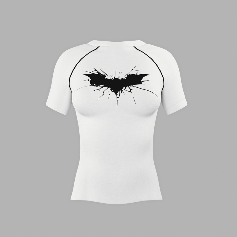 Bat half sleeve compression t shirt