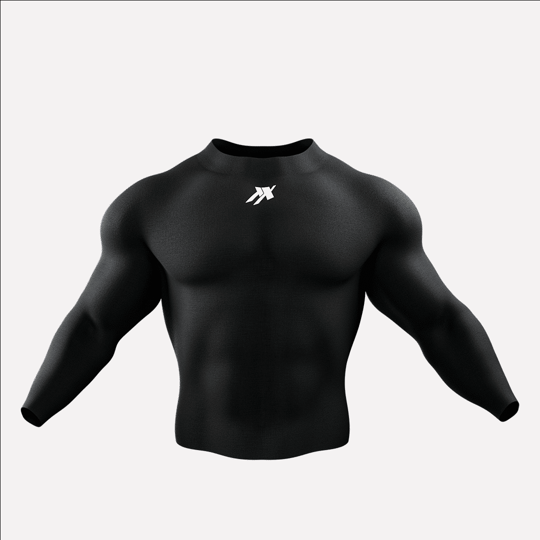 Image of High Neck Compression Tshirt Full Sleeve
