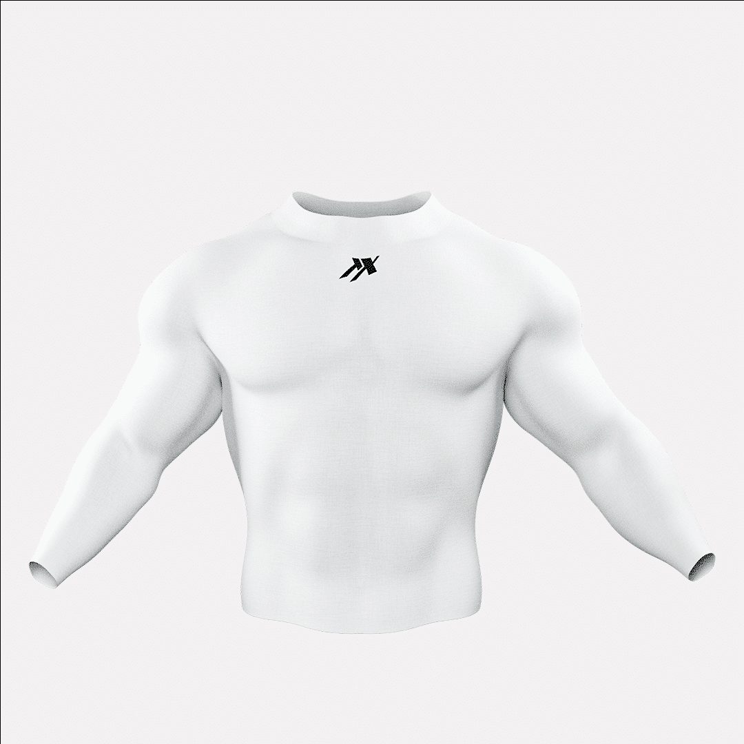 Image of High Neck Compression Tshirt Full Sleeve