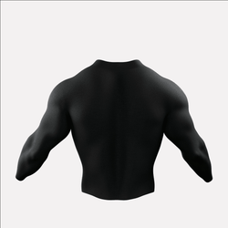 Image of High Neck Compression Tshirt Full Sleeve