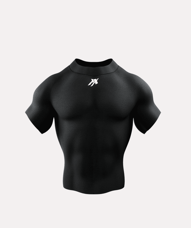 High Neck Compression Tshirt Half Sleeve