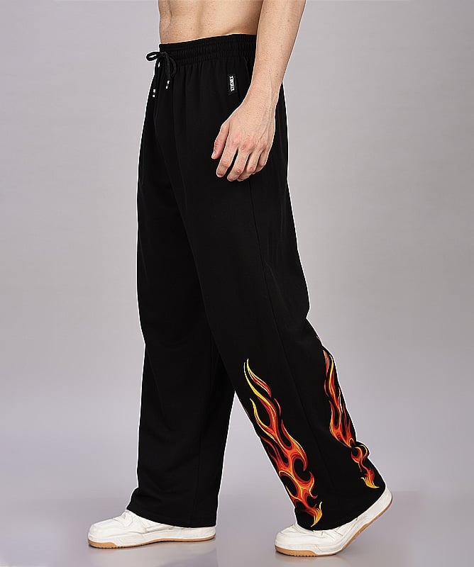 Black cotton Ignite joggers for everyday comfort