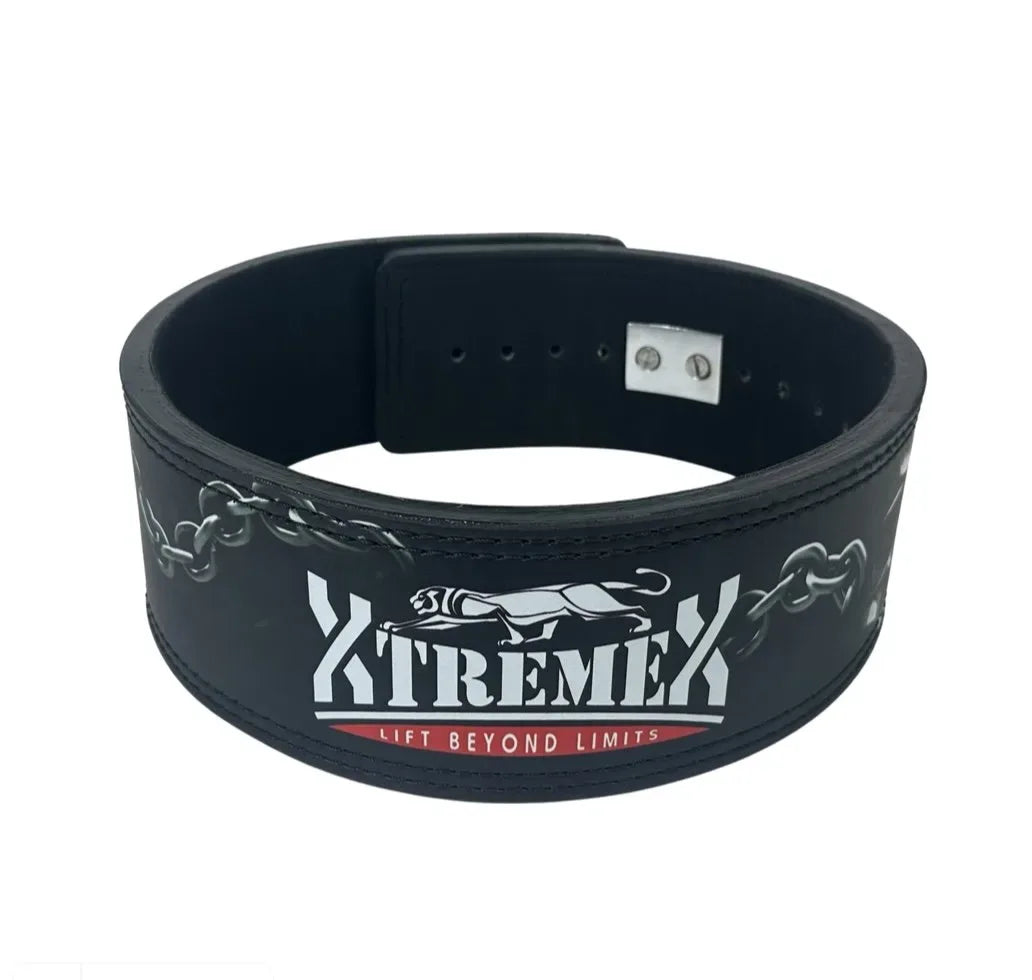 Image of XTREMEX POWERLIFTING 13MM LEVER BELT - IRON SKULL