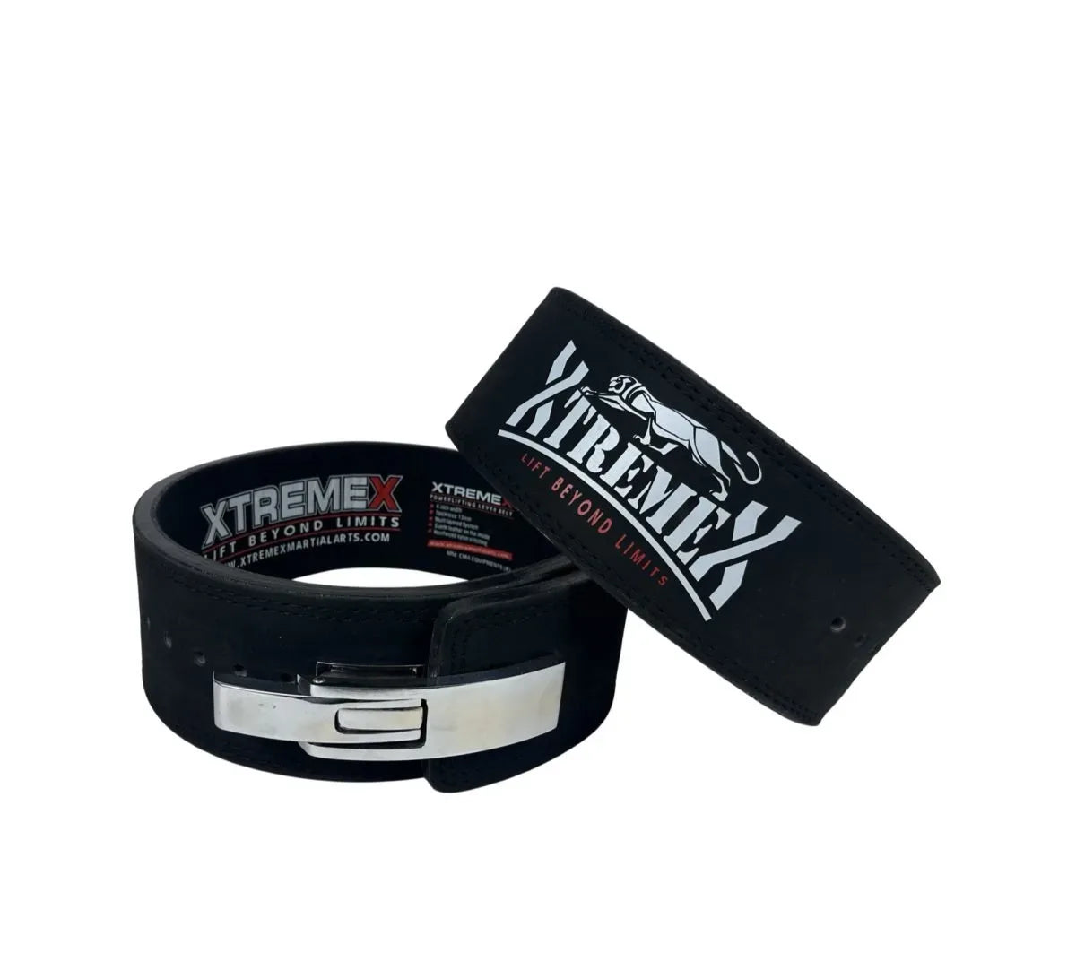XTREMEX POWERLIFTING 13MM LEVER BELT - BLACK