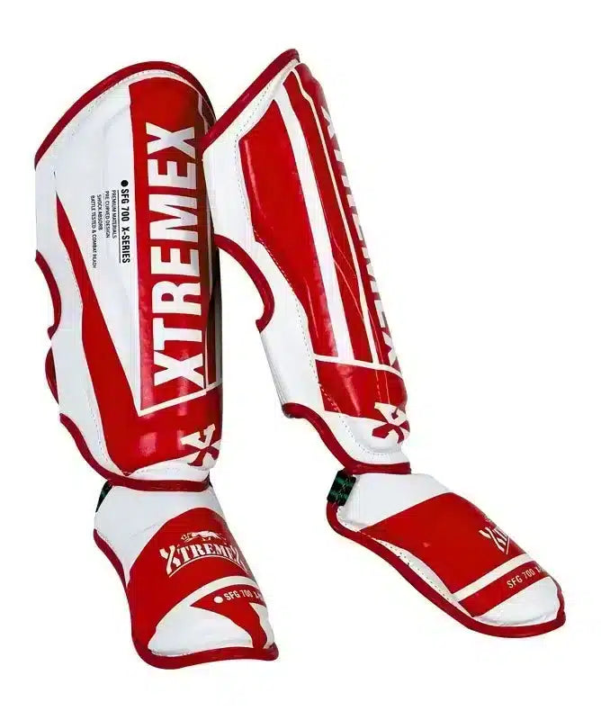 X-SERIES SHIN INSTEP GUARD RED