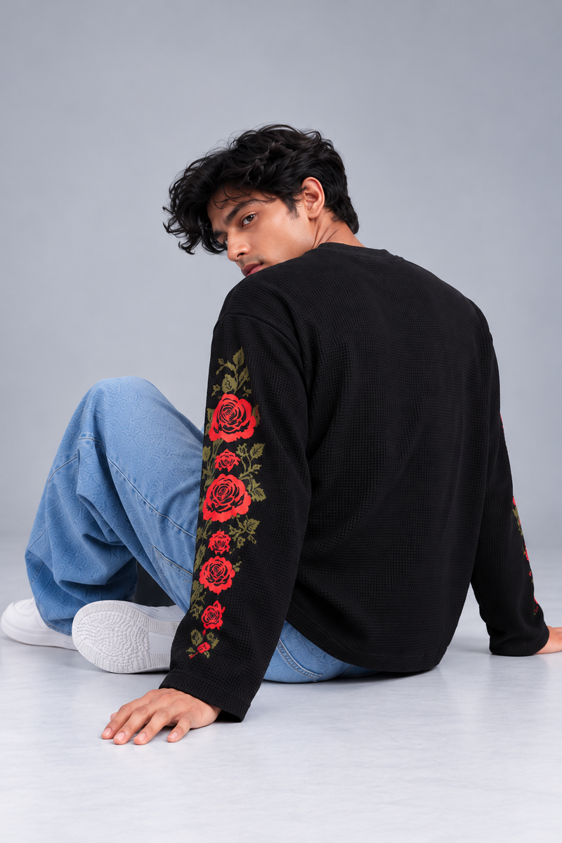Rose Waffle T-Shirt