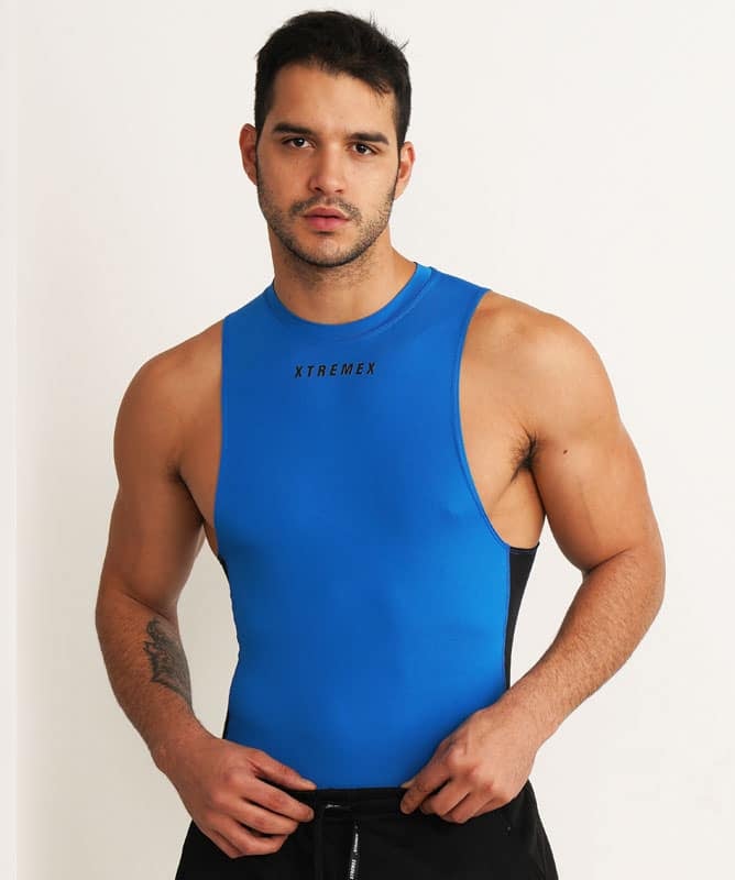 Sleeveless Drop Arm Compression Tshirt