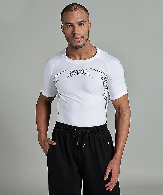 Image of Tribal Compression Tshirt Half Sleeve