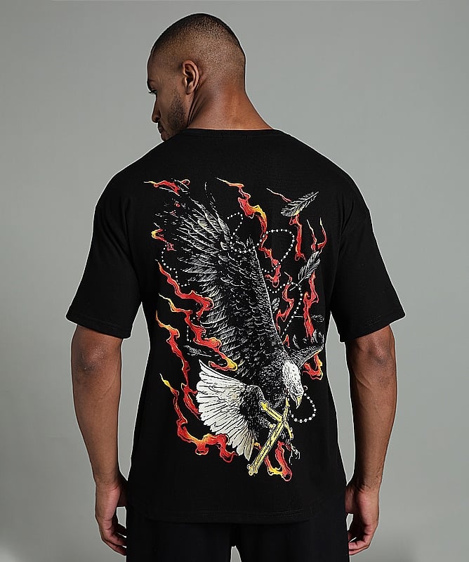 Flame Wings Unisex Oversized Tshirt