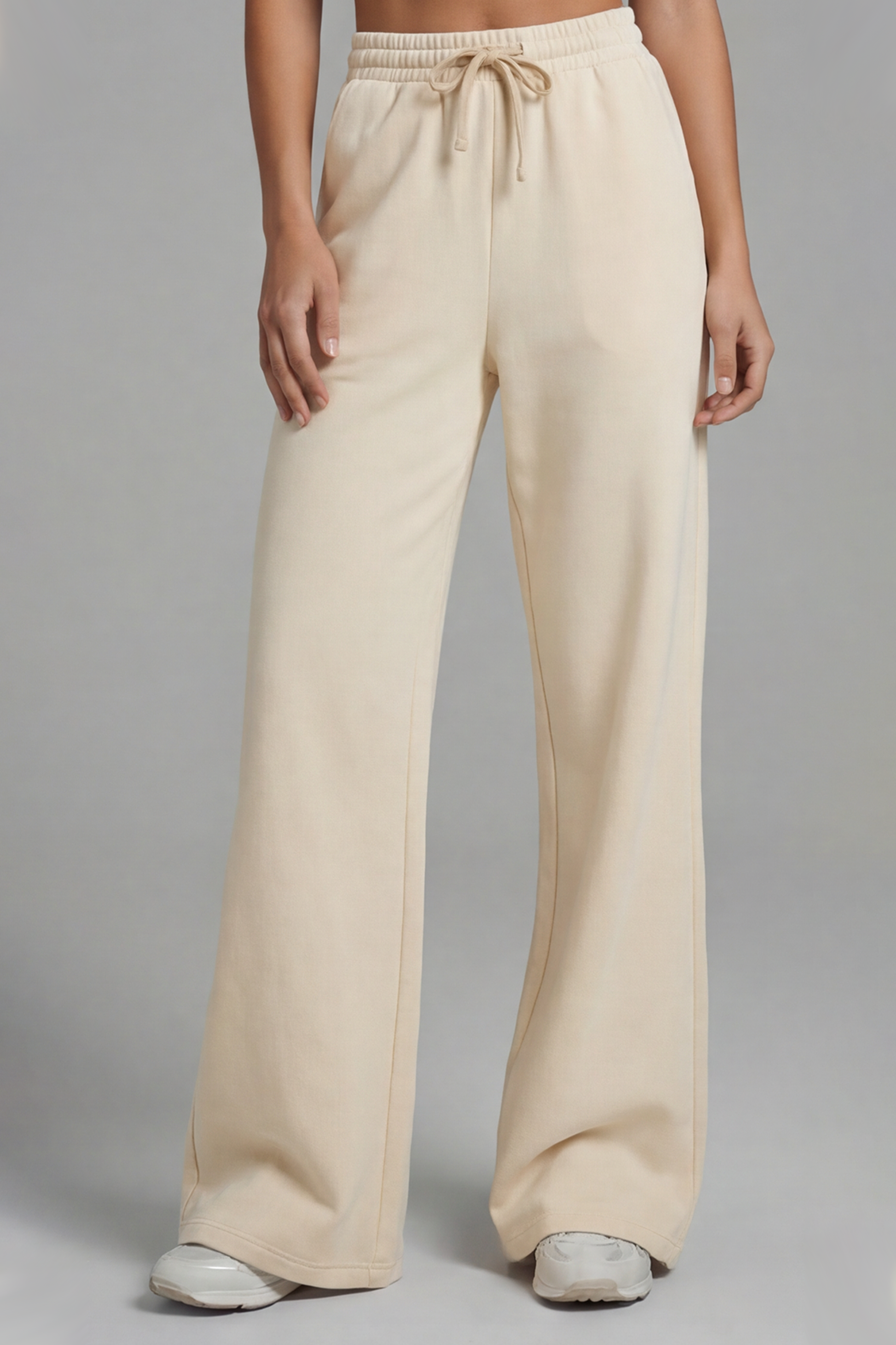 Everyday Flared Pants - Beige