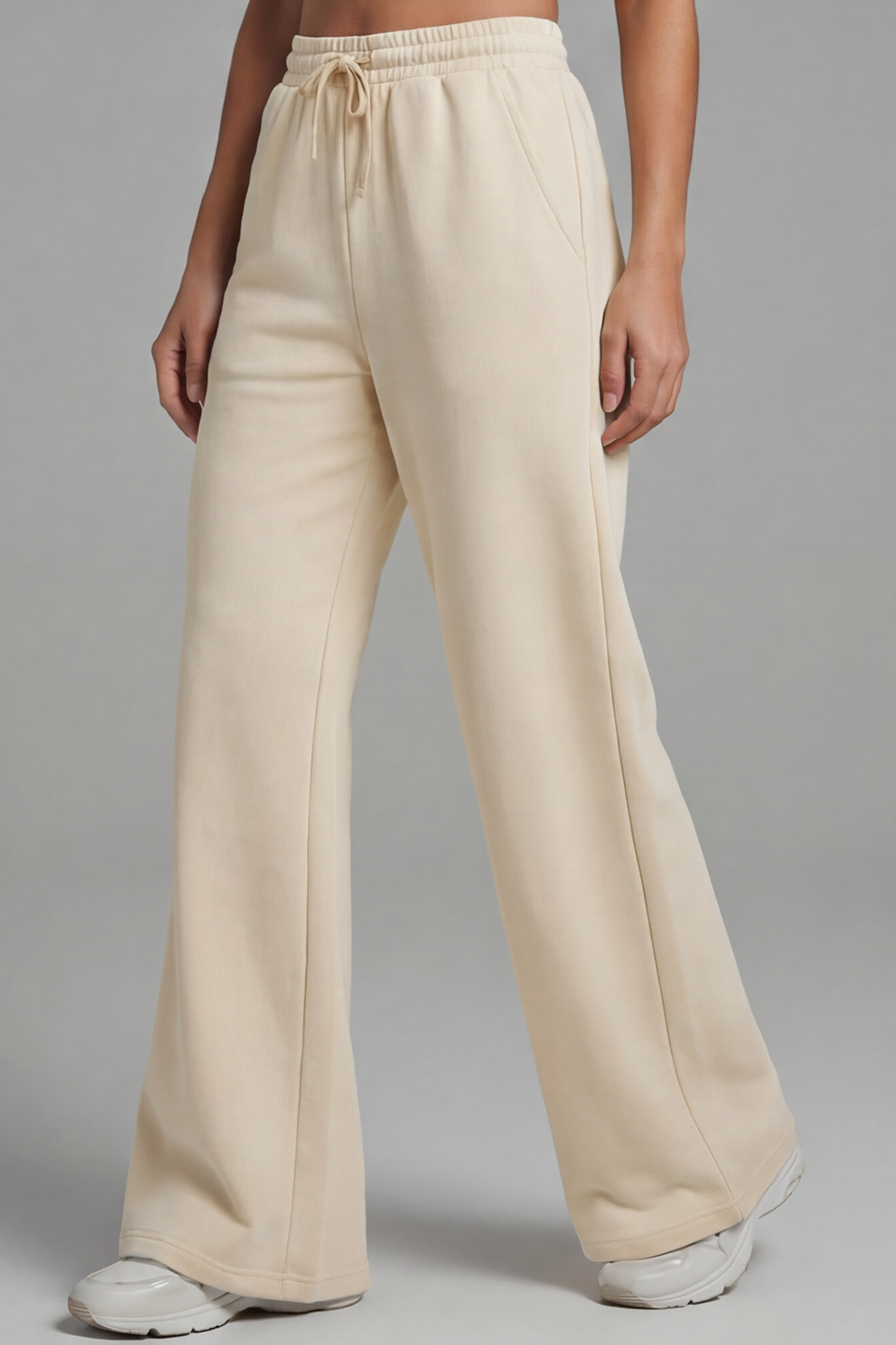 Everyday Flared Pants - Beige