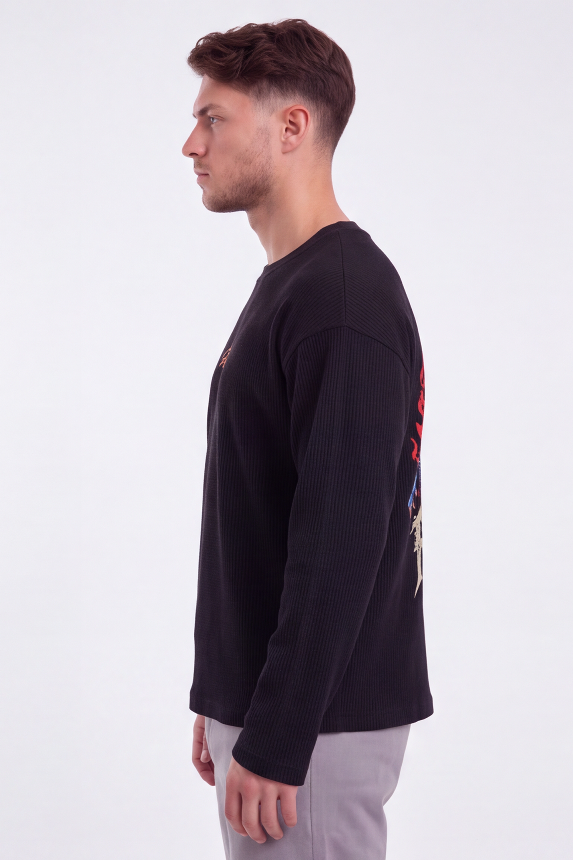 Feral Wolf Waffle T-Shirt