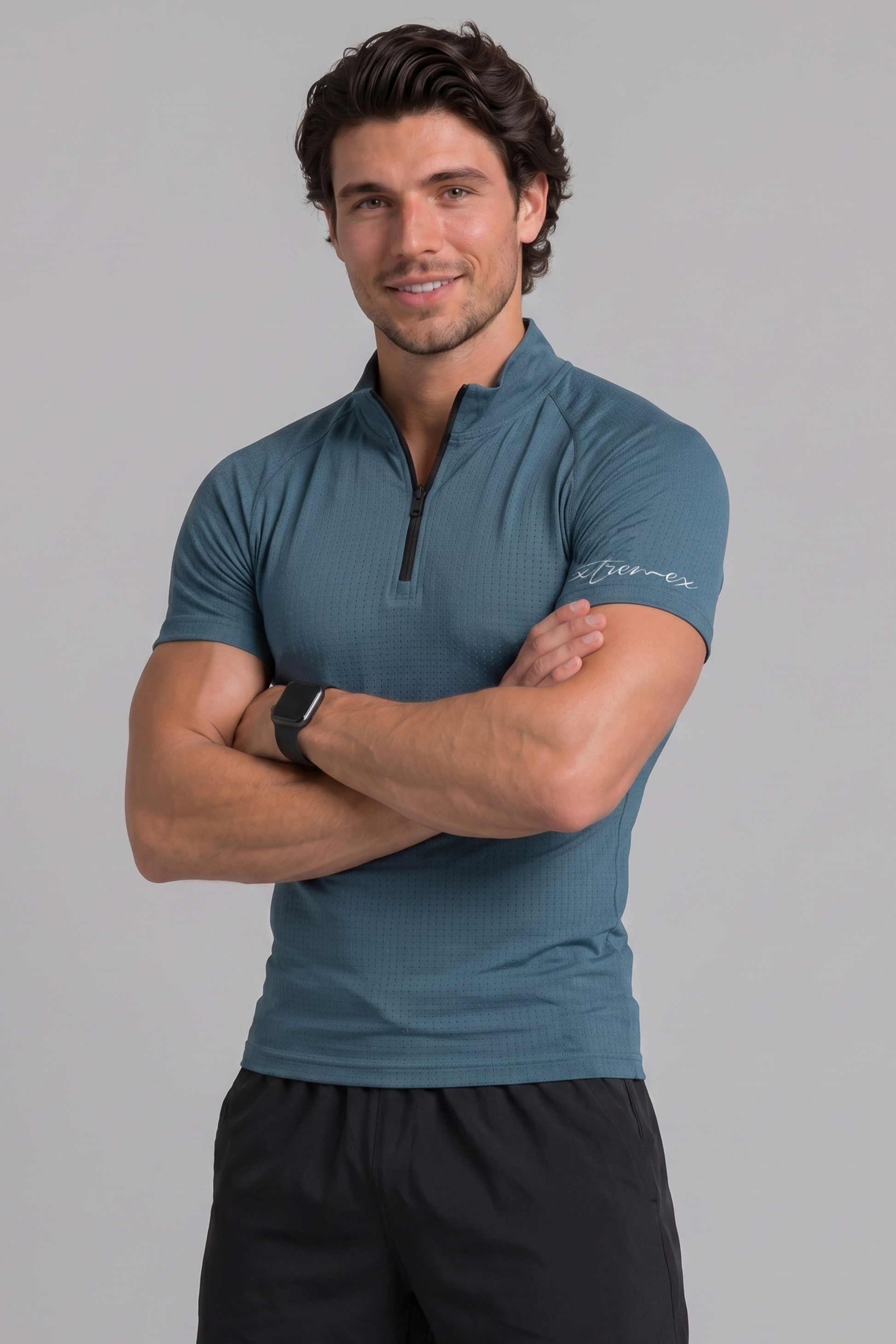 Aero Knit Compression Tshirt Half Sleeve - Teal