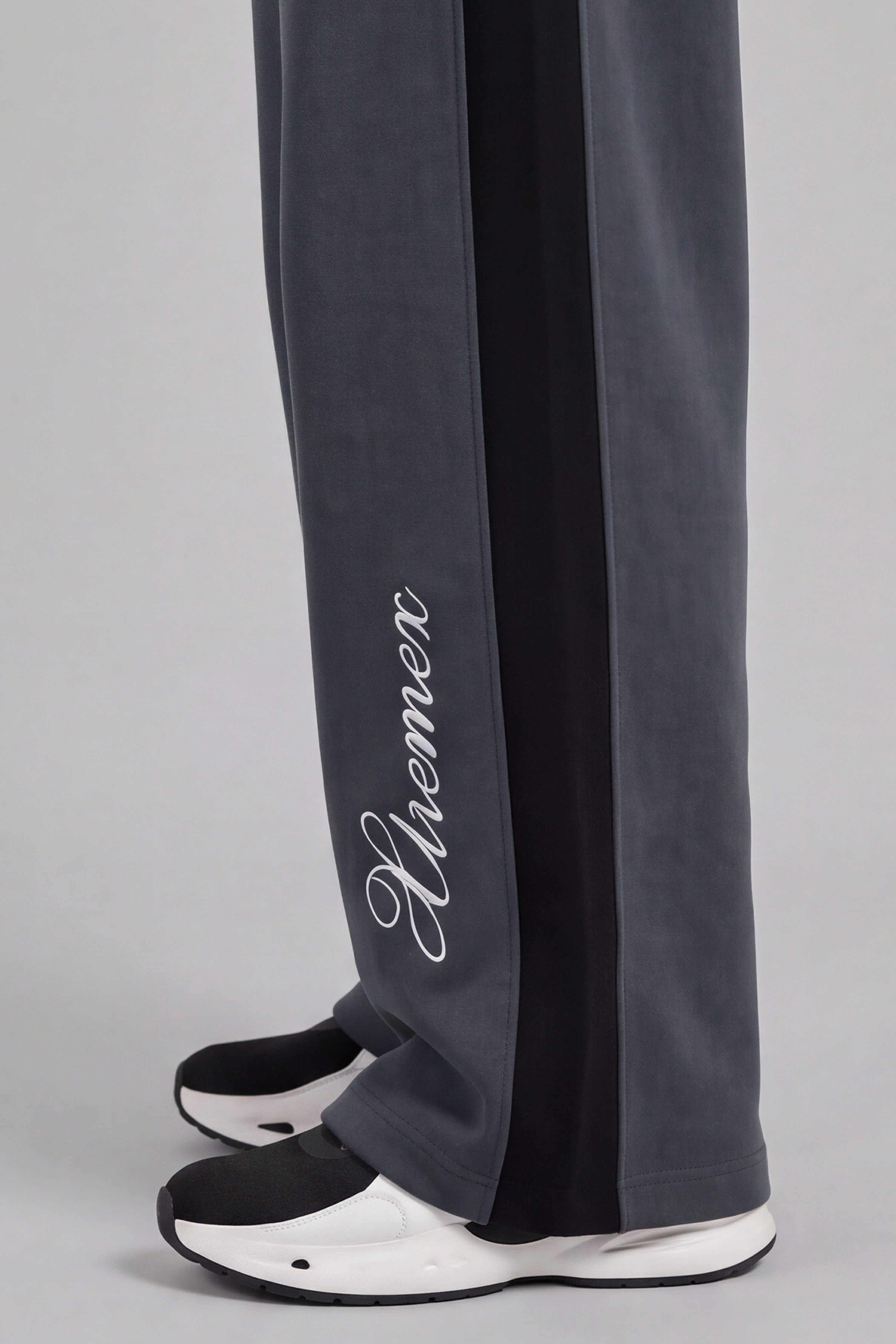 Image of Contrast Stripe Joggers - Gray