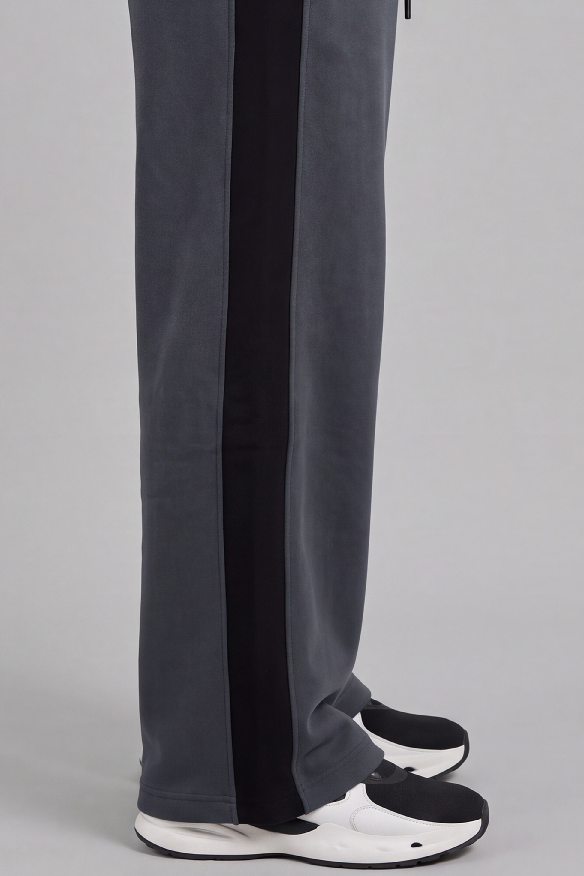 Contrast Stripe Joggers - Gray