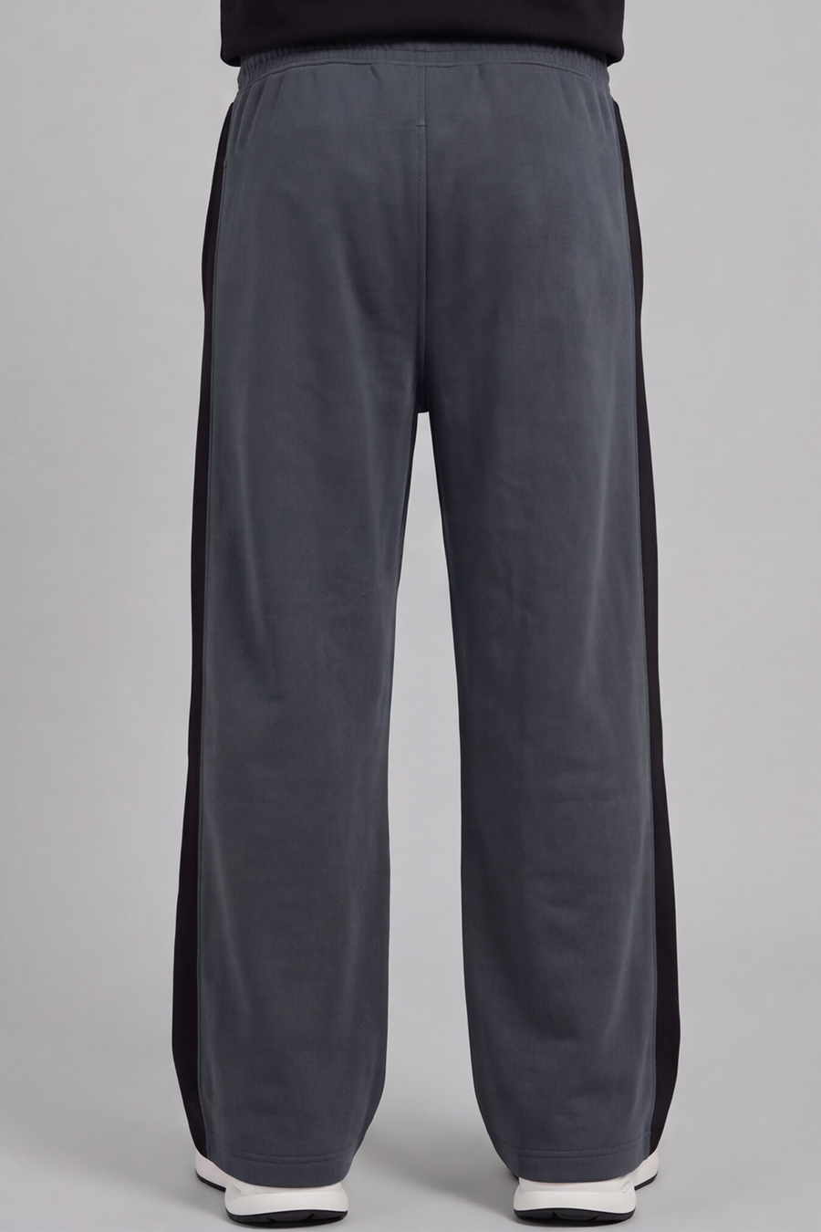 Contrast Stripe Joggers - Gray
