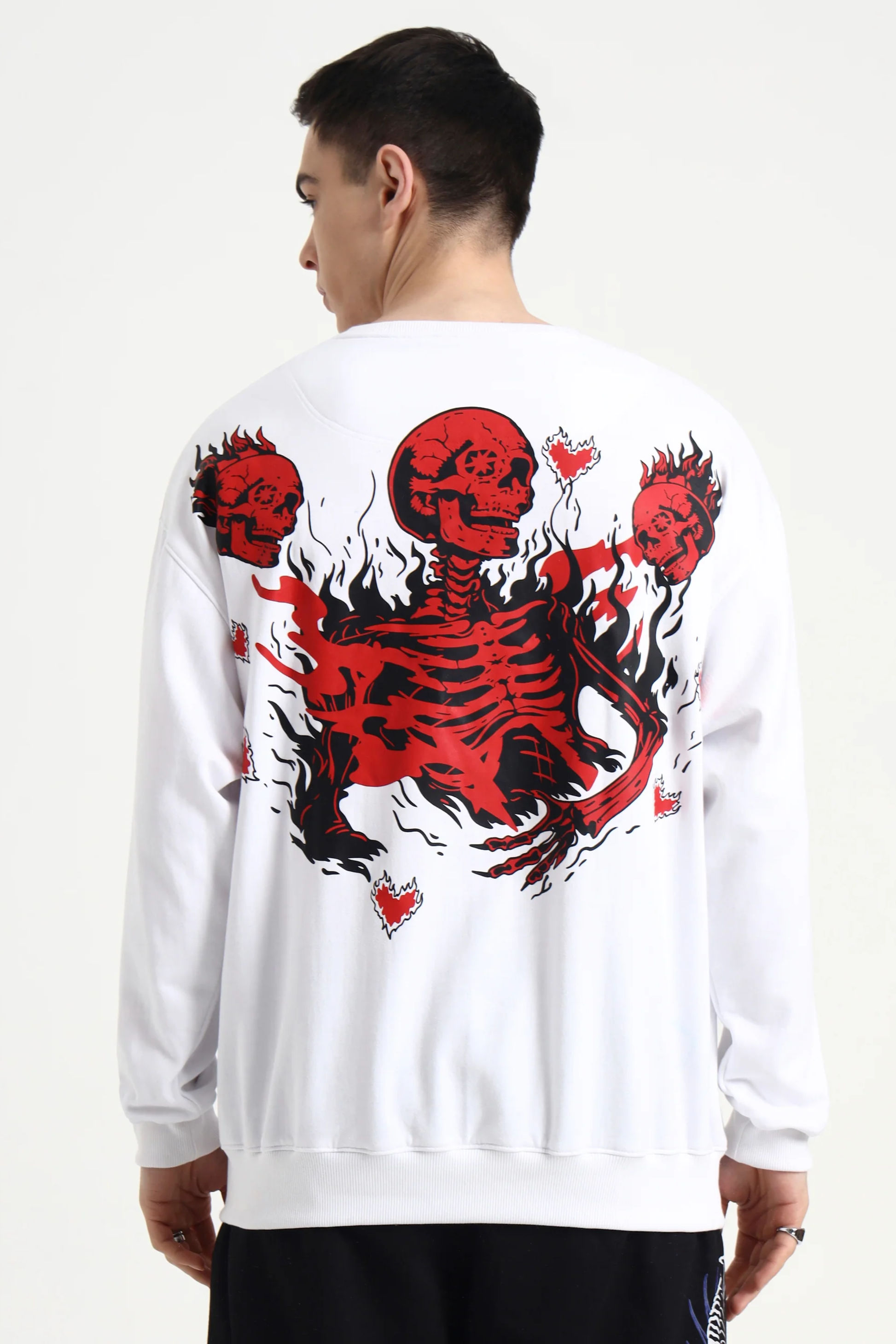 Burning Bones Unisex Oversized Sweatshirt