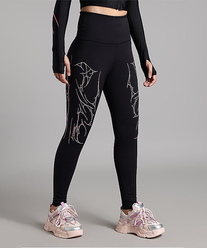 Women's Pink Storm seamless pink high-waisted leggings
