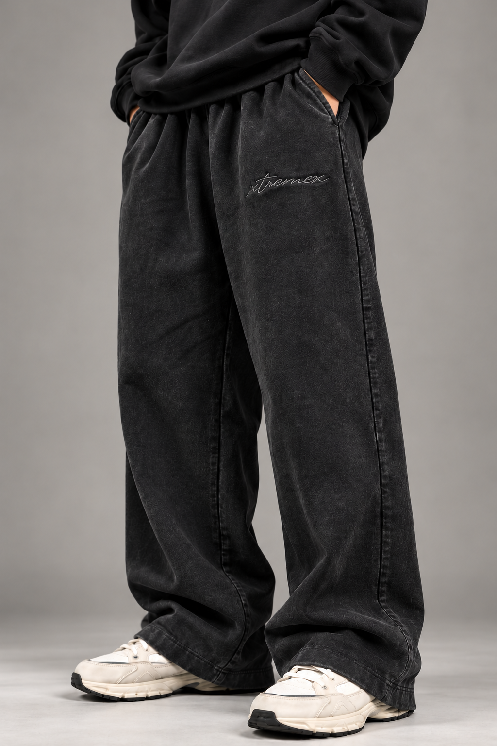 Everyday Acid Wash Joggers - Black