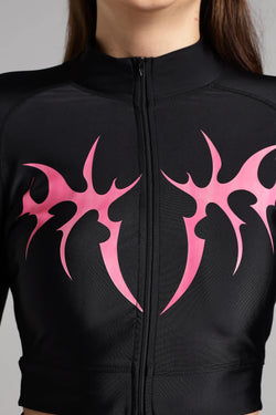 Image of Women Titan Cropped Compression Zipper