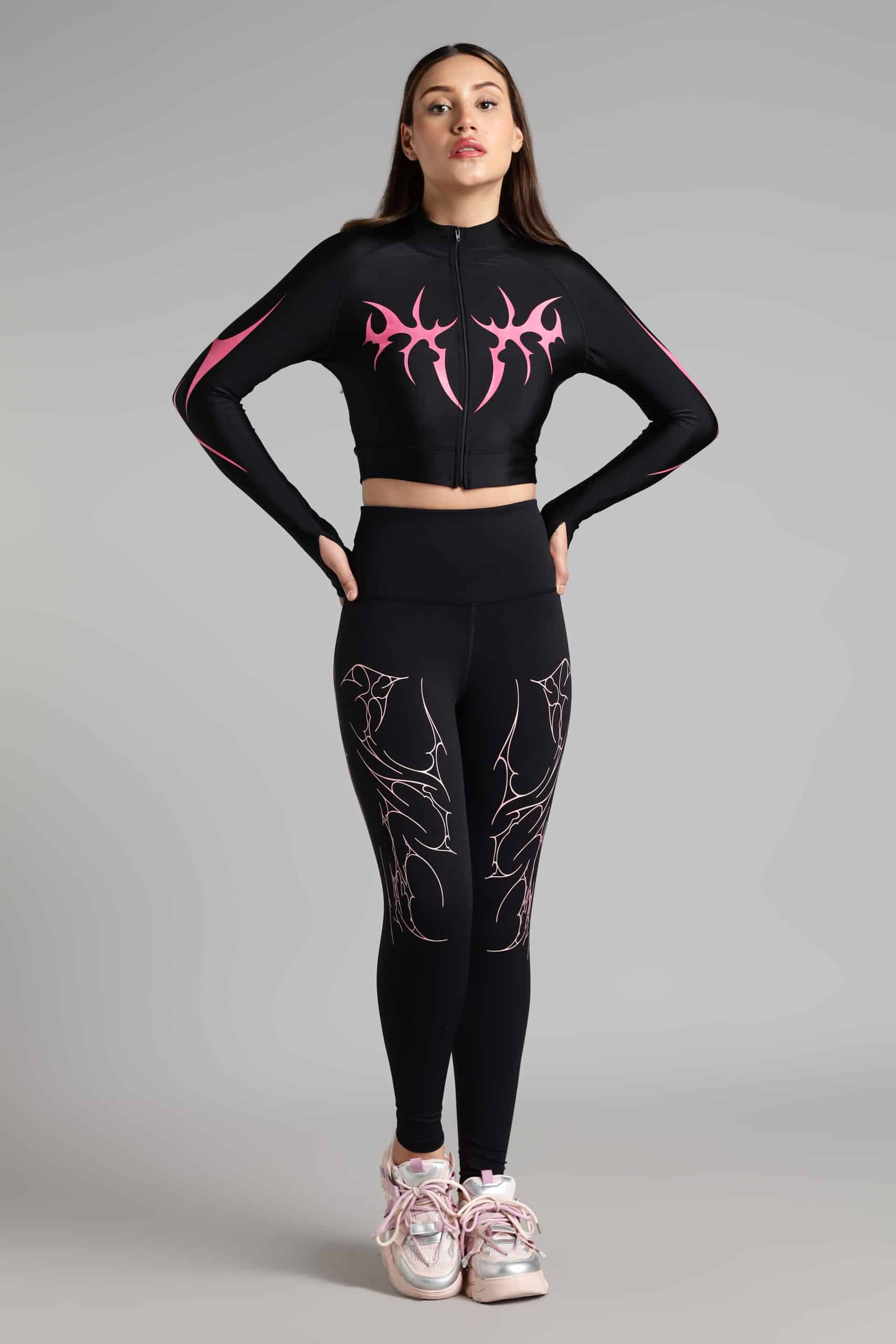 Image of Pink Storm Seamless Leggings