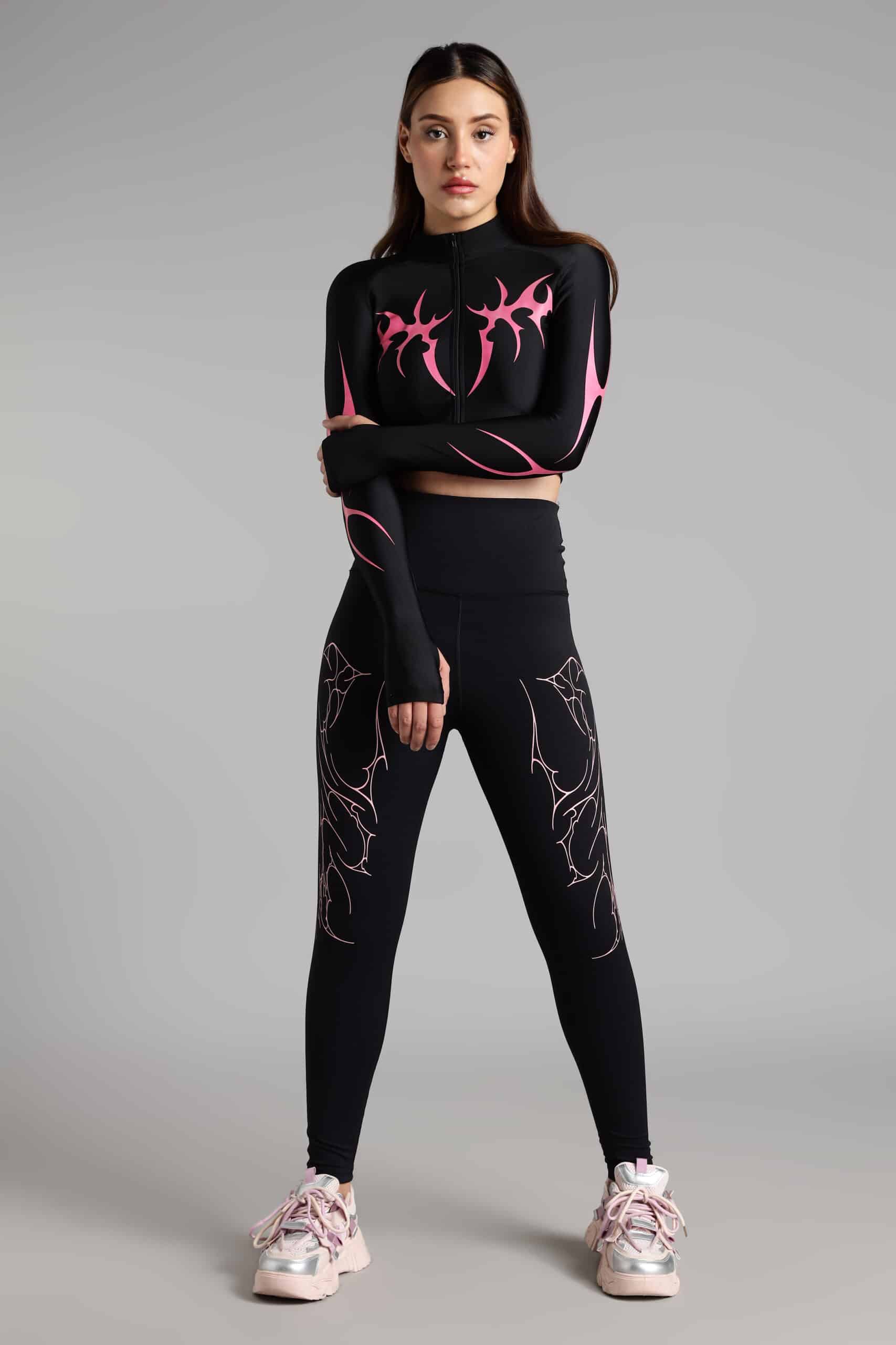 Image of Pink Storm Seamless Leggings