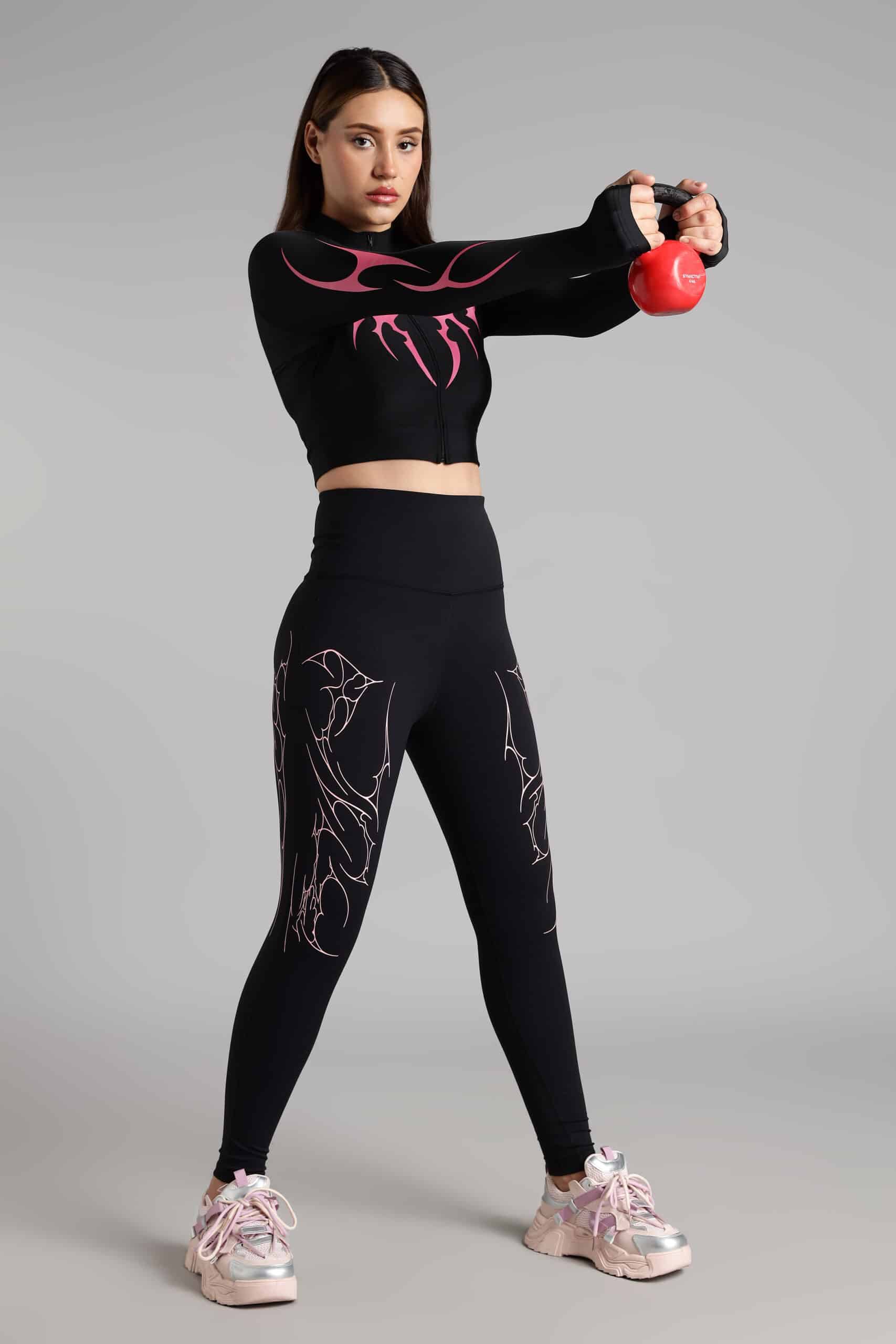 Image of Pink Storm Seamless Leggings