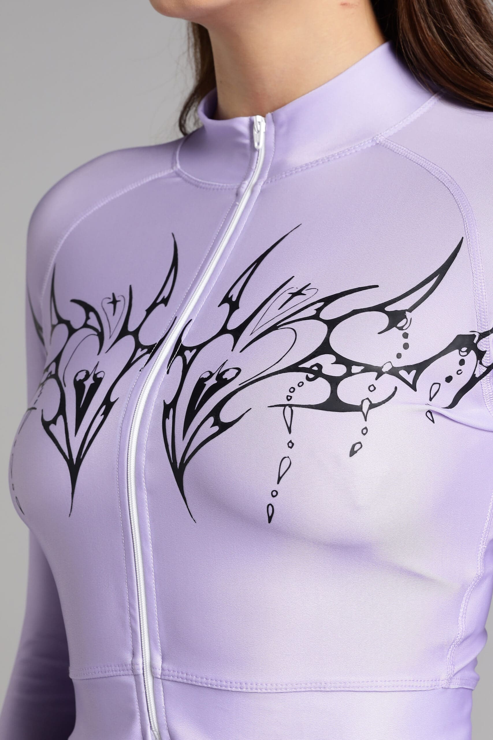 Image of Women Grace Cropped Compression Zipper