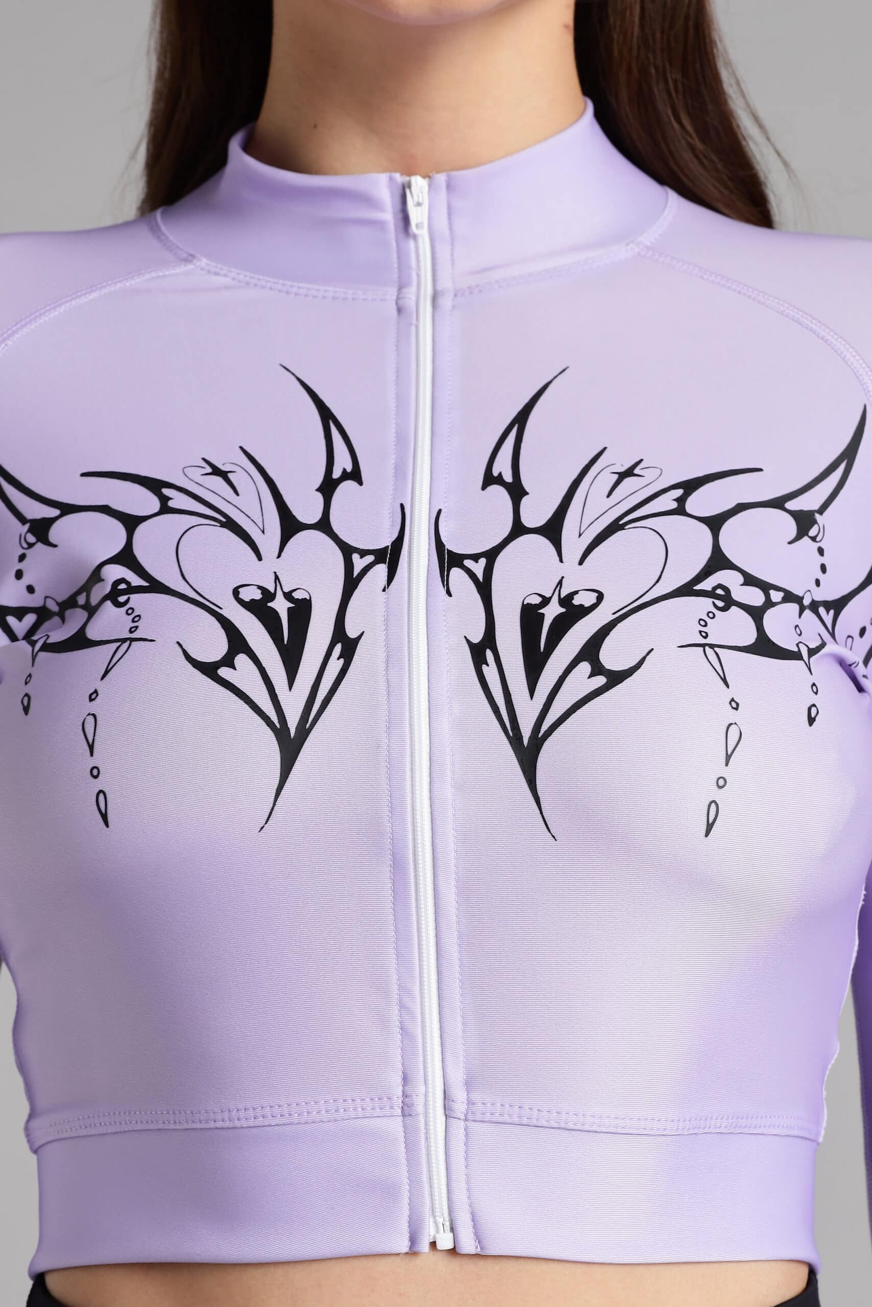 Image of Women Grace Cropped Compression Zipper