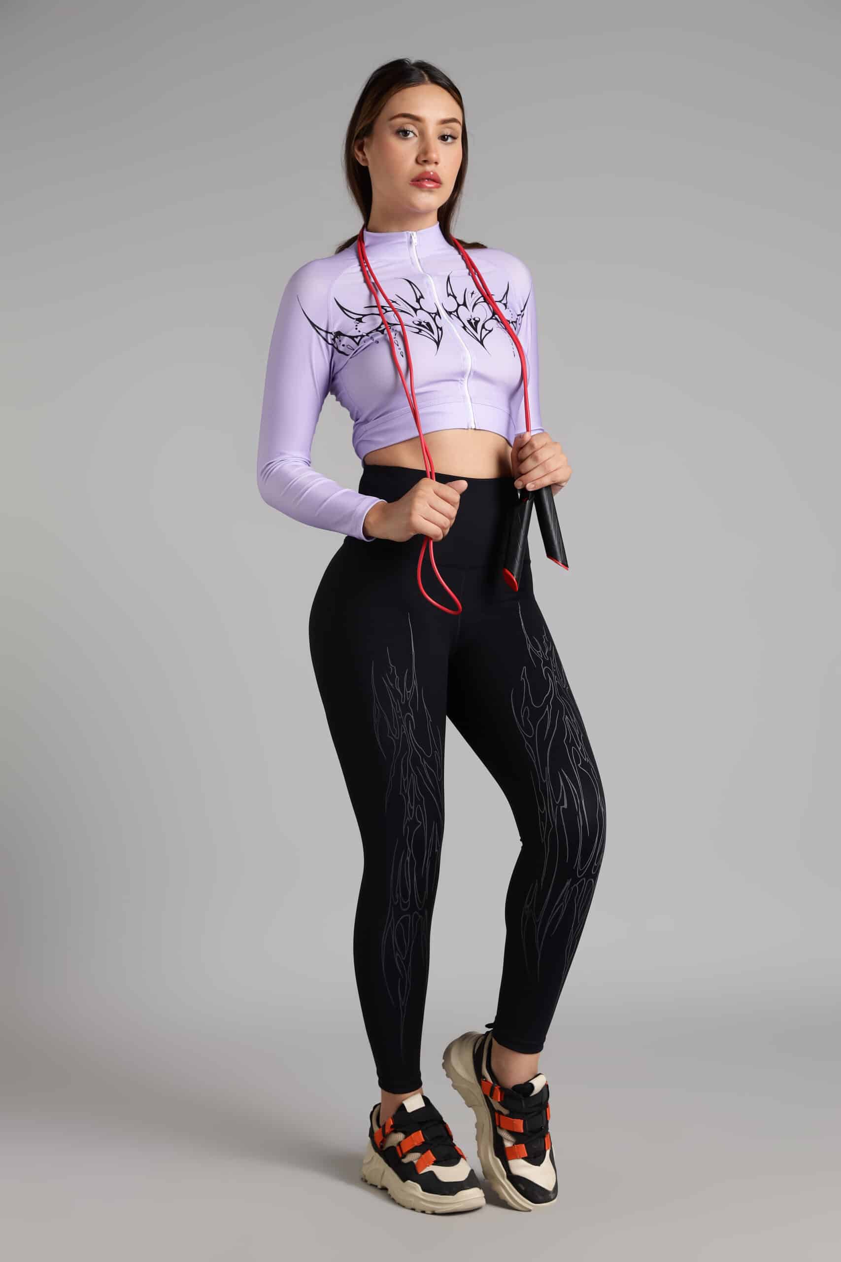 Women Grace Cropped Compression Zipper