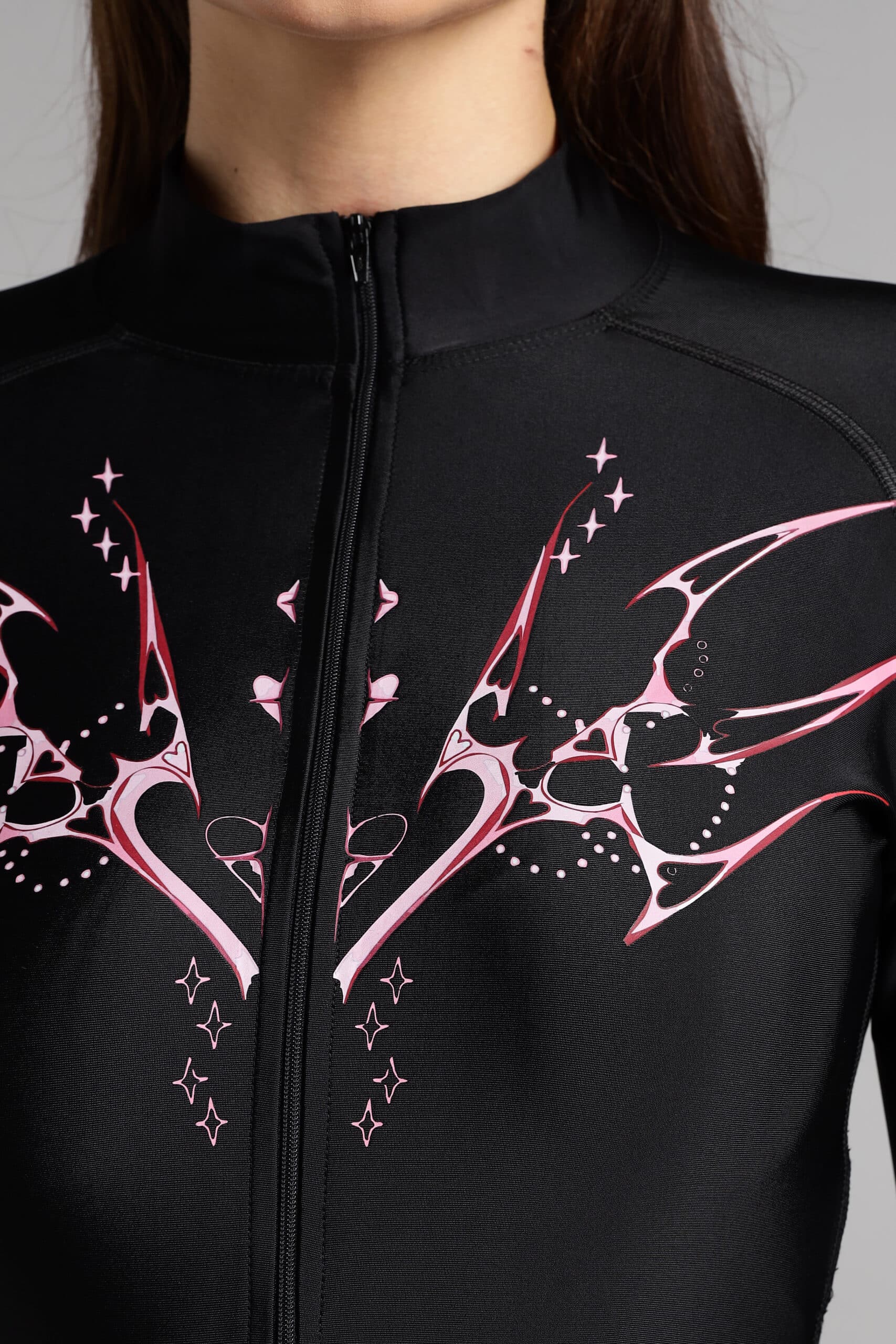 Image of Women Blaze Cropped Compression Zipper