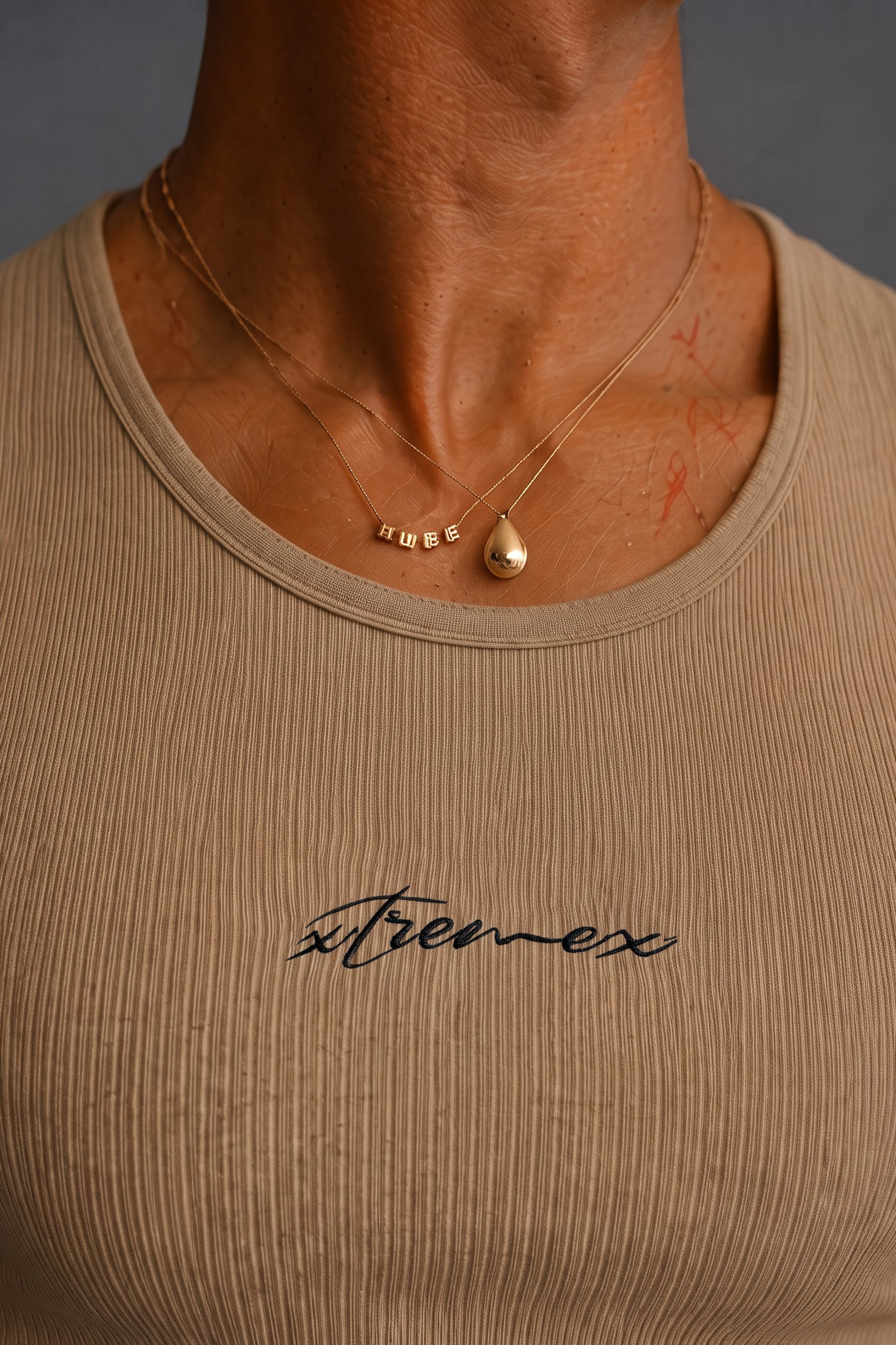 Image of Classic Ribbed Tank - Brown