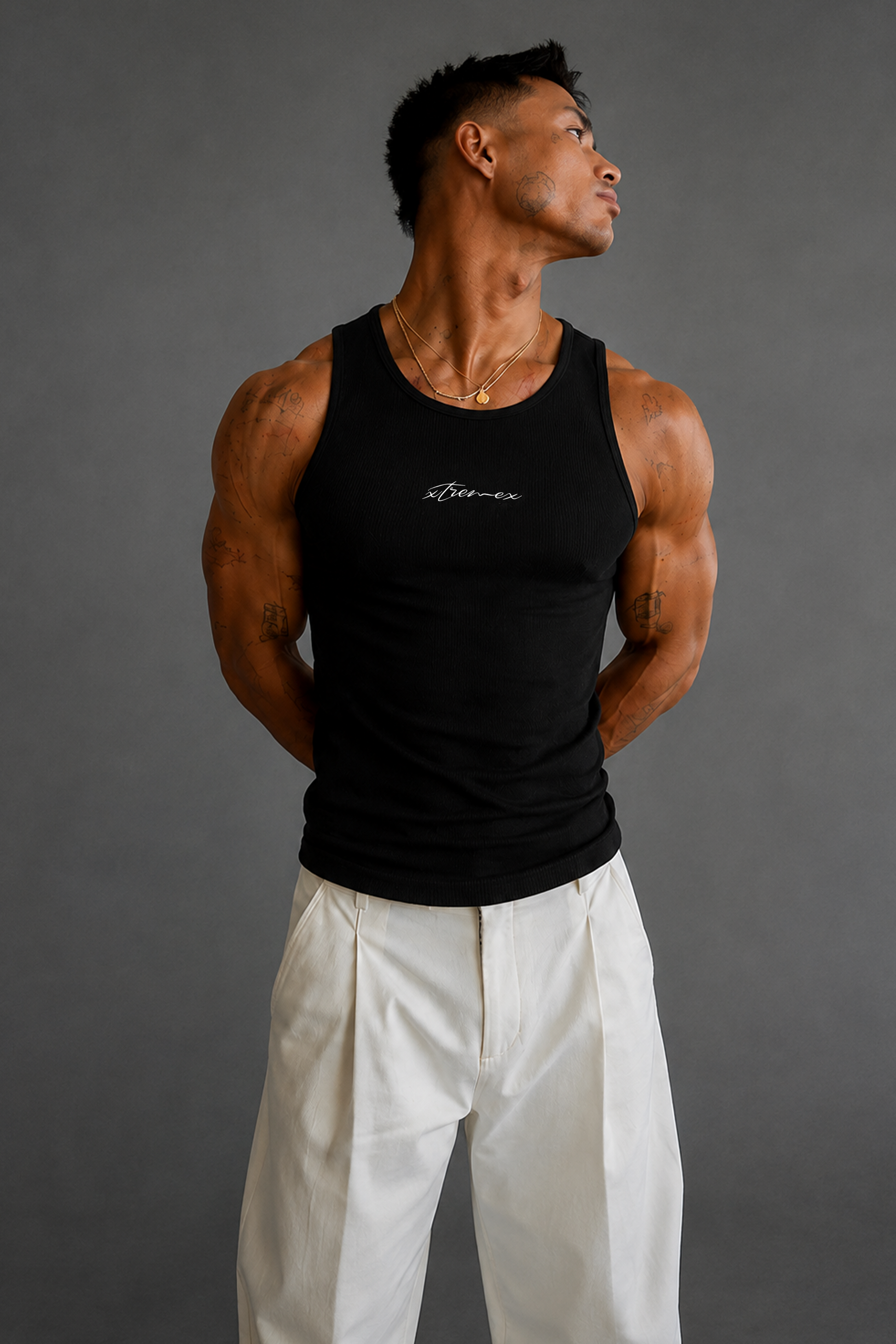 Classic Ribbed Tank - Black