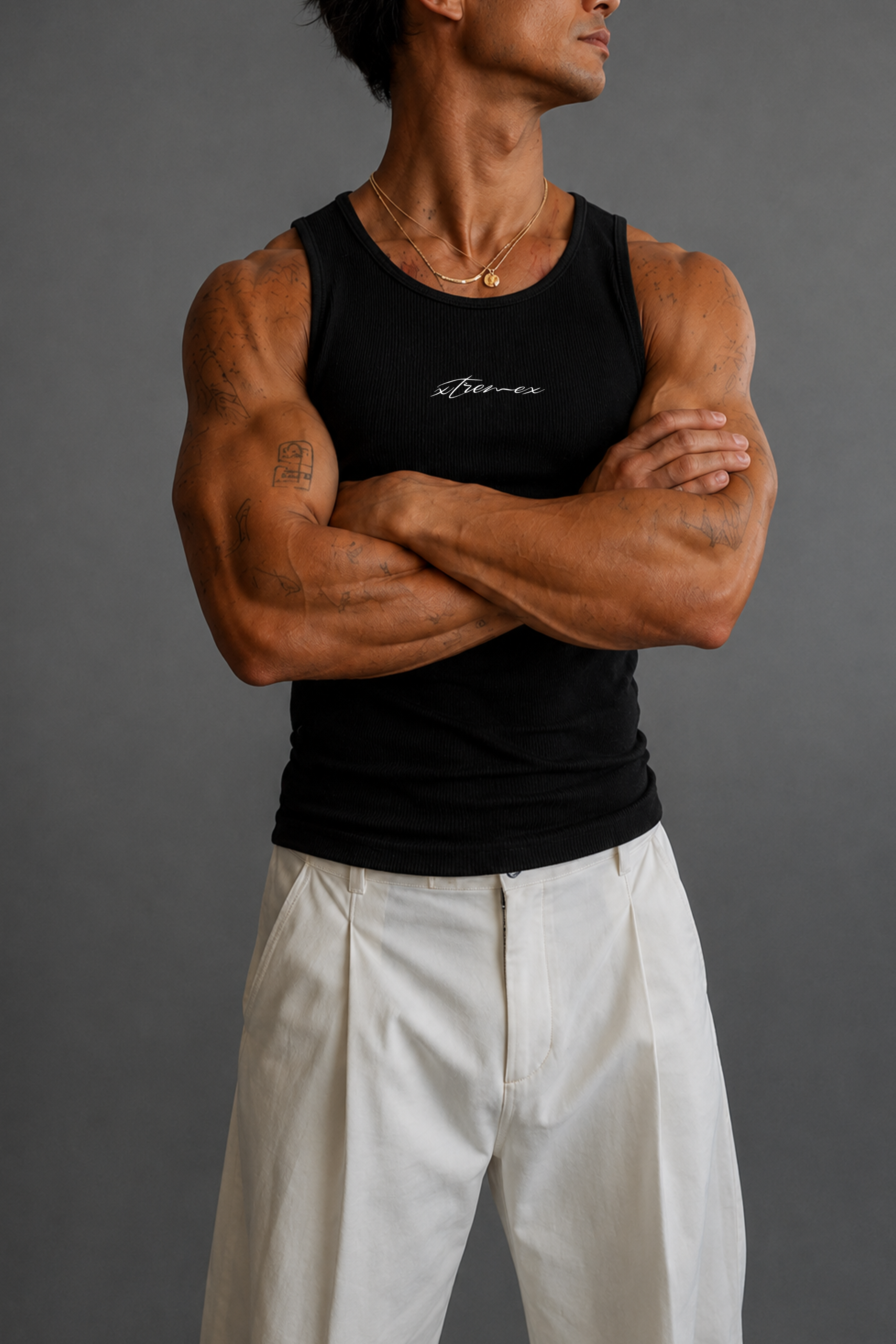Image of Classic Ribbed Tank - Black