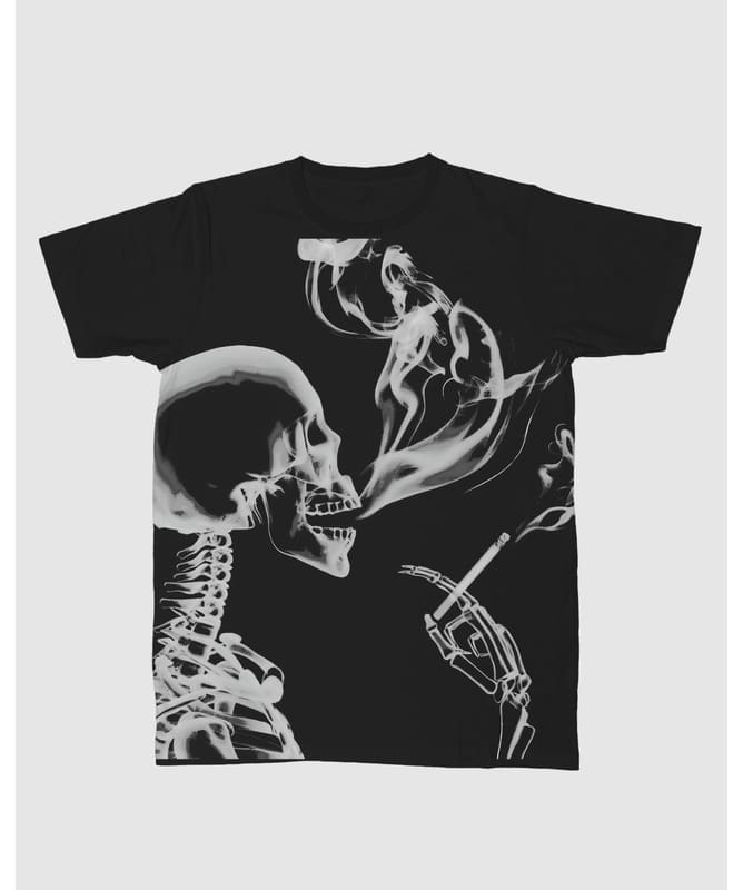 SkullSmoke Unisex Oversized Tshirt