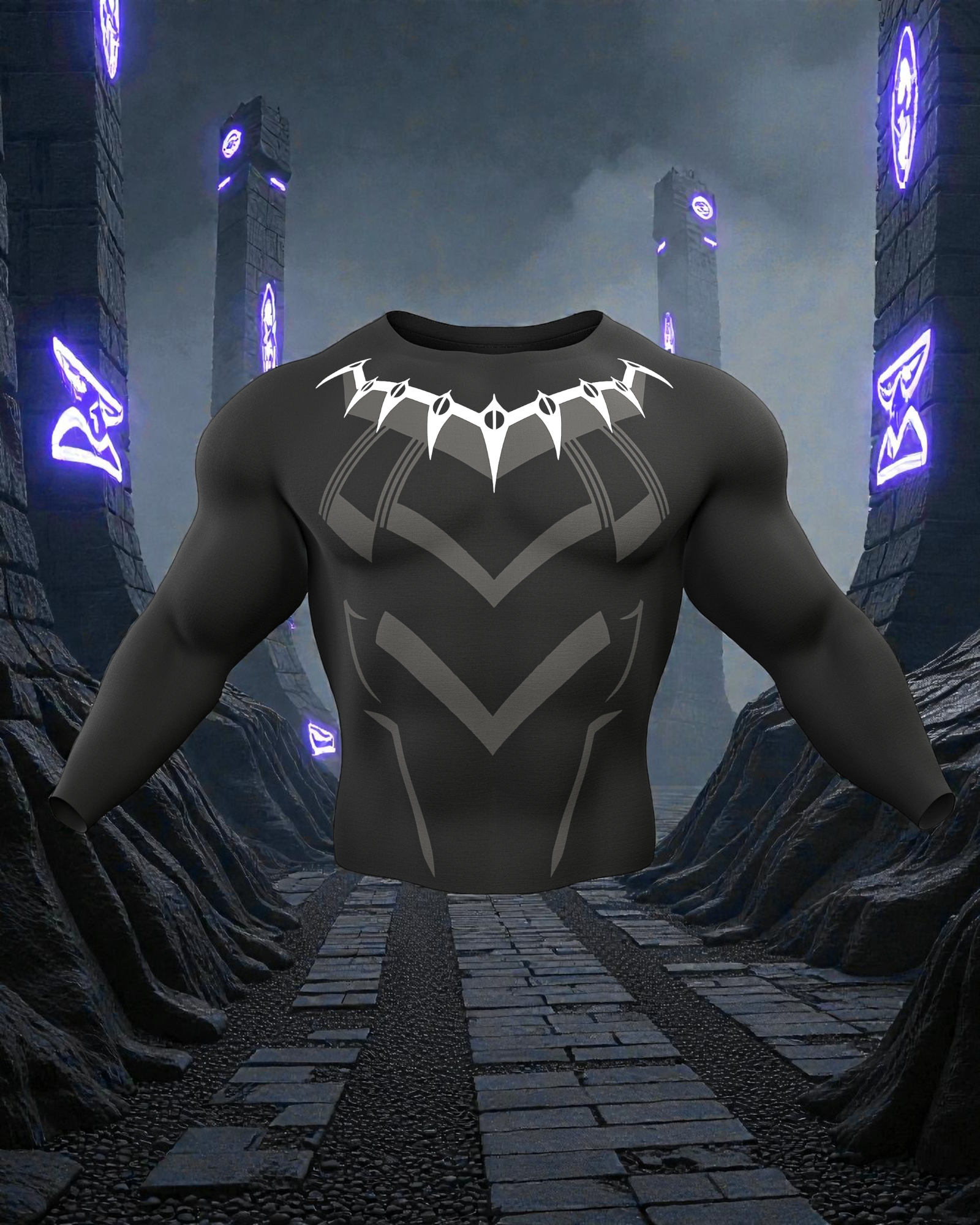 Black Claw Compression Tshirt Full Sleeve