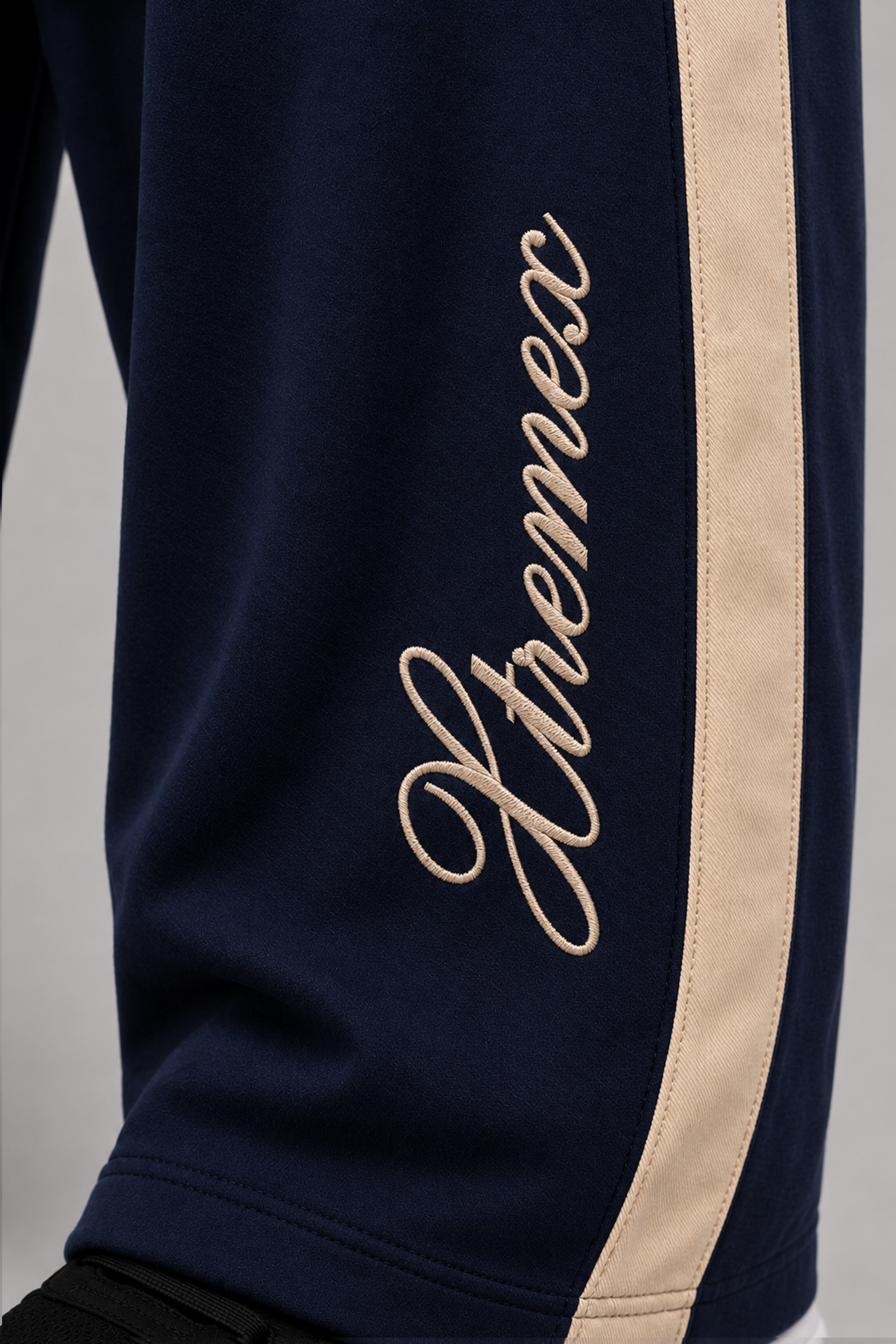 Image of Contrast Stripe Joggers - Navy