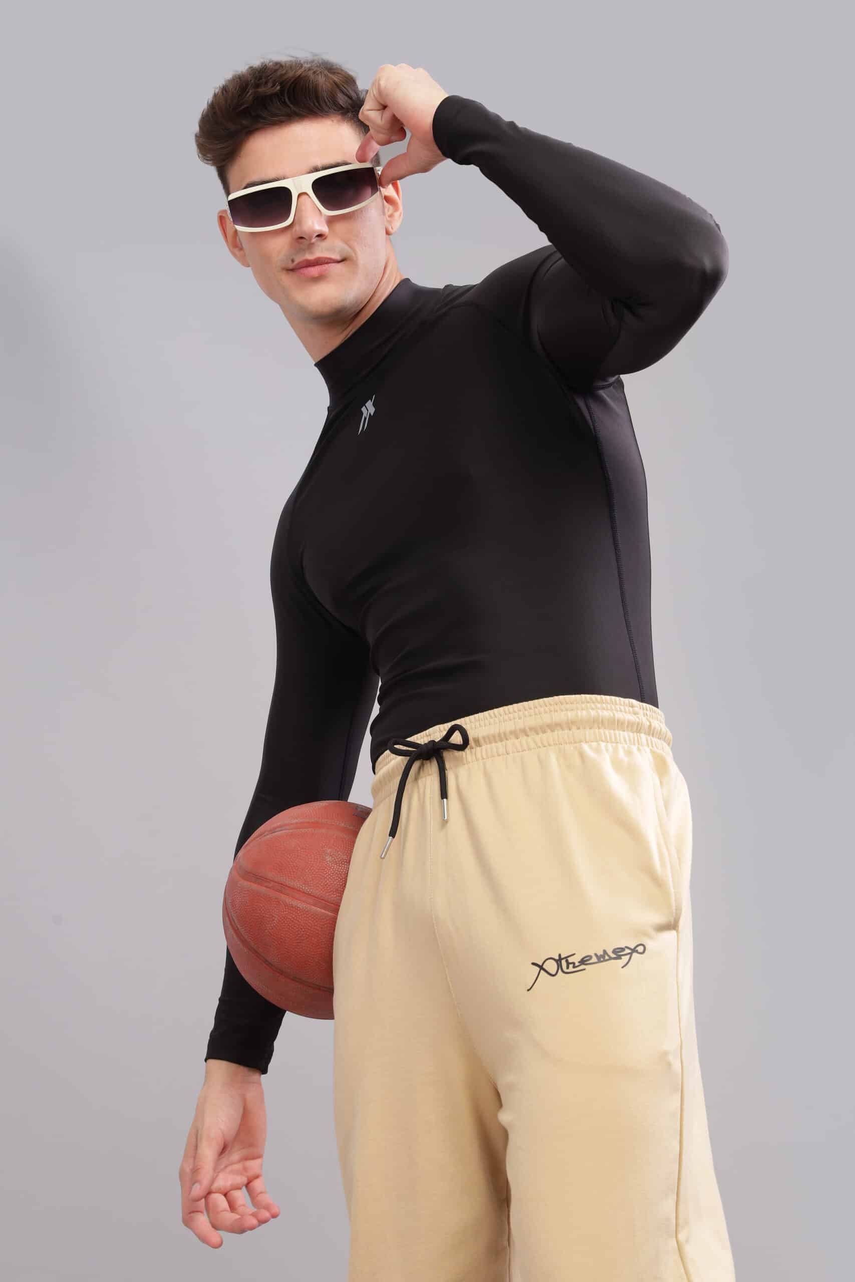 High Neck Compression Tshirt Half Sleeve