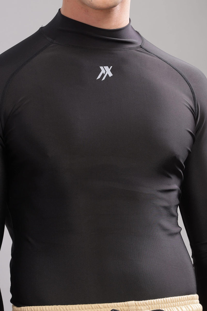High Neck Compression Tshirt Half Sleeve
