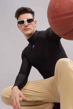 Image of High Neck Compression Tshirt Half Sleeve