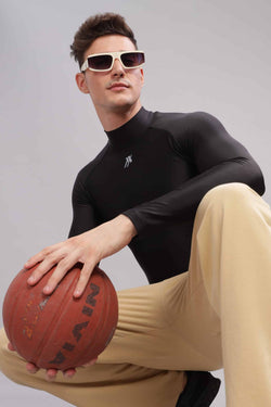Image of High Neck Compression Tshirt Half Sleeve