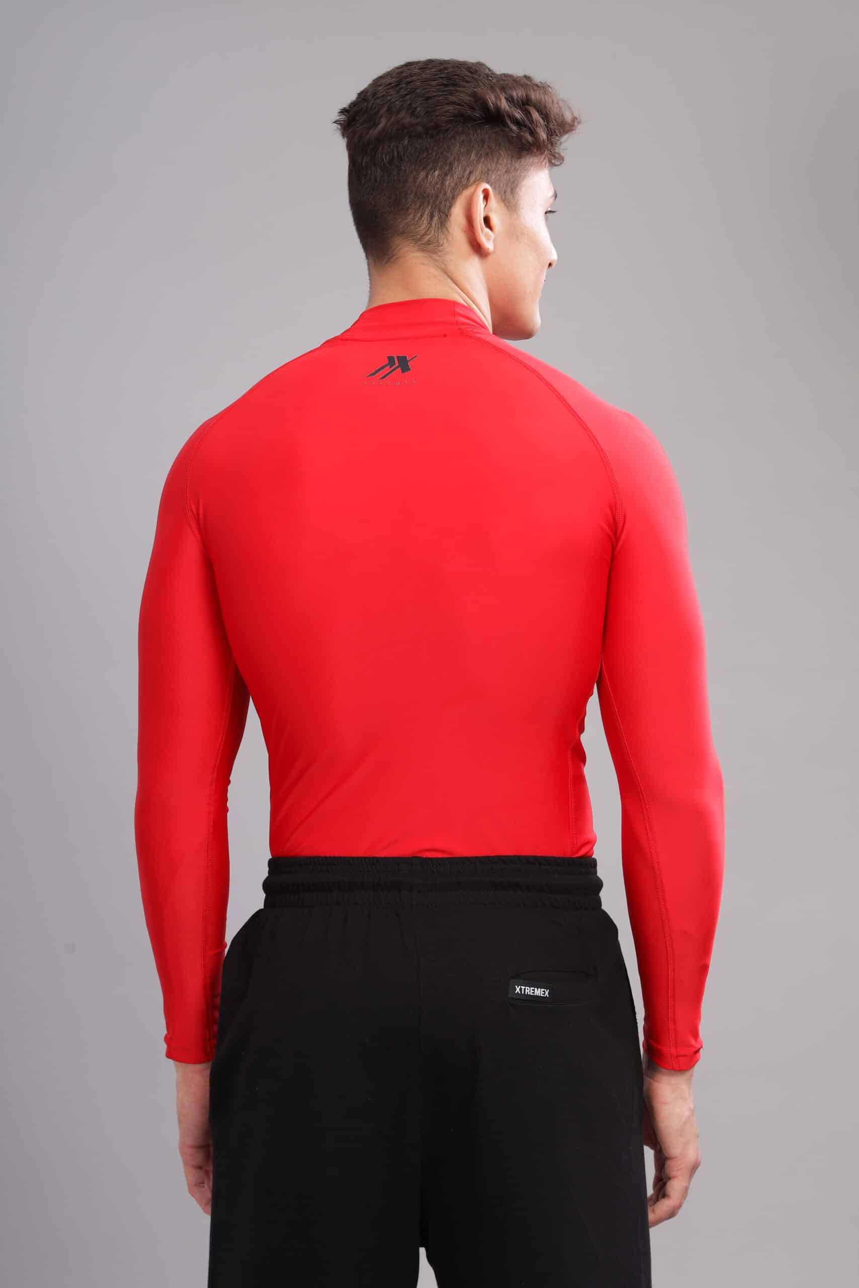 Image of Venom High Neck Compression Tshirt Full Sleeve