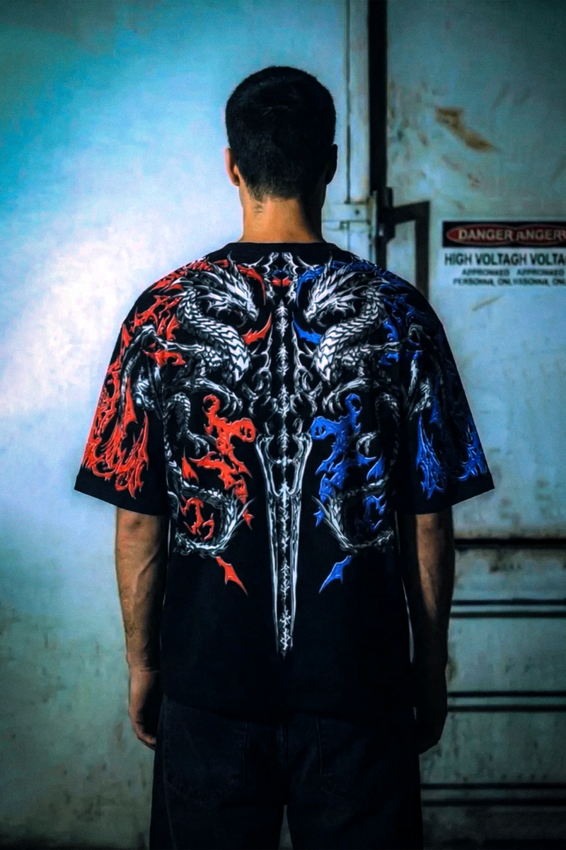 Men's Hydra Clash relaxed fit graphic tee for active lifestyles ifm