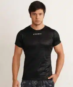 Striped Slim Fit Tshirt - Black, S