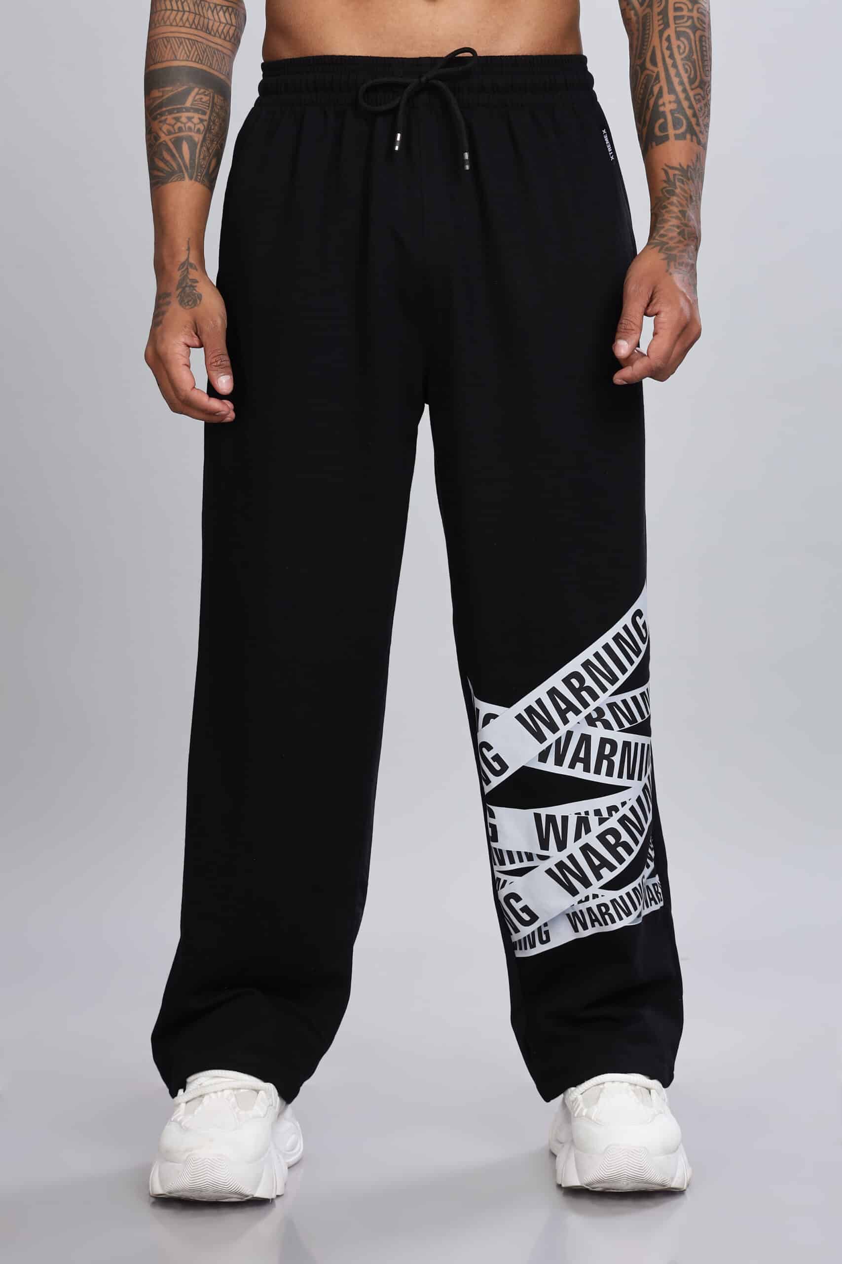 【massnoun】21FW★ PRESURE DROP HEAVY SWEAT JOGGER PANTS Warning Unisex Joggers – XtremeX