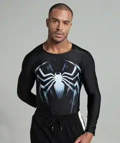 Night Web Compression Tshirt Full Sleeve