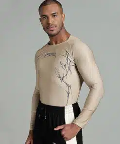 Alpha Compression Tshirt Full Sleeve - mustard yellow, L