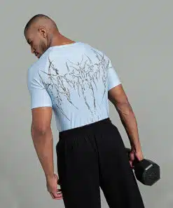 Alpha Compression Tshirt Half Sleeve - Ice Blue, S